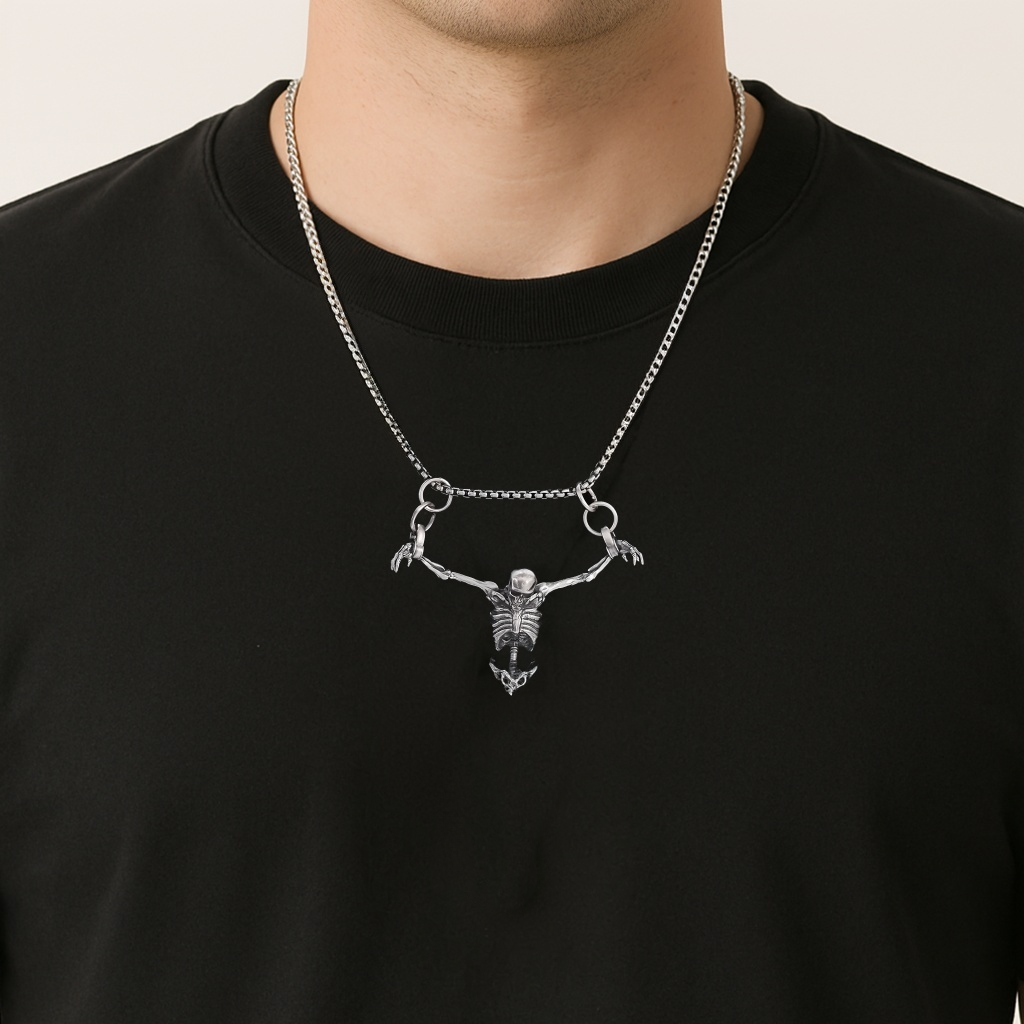 Skeleton Pendant Necklace