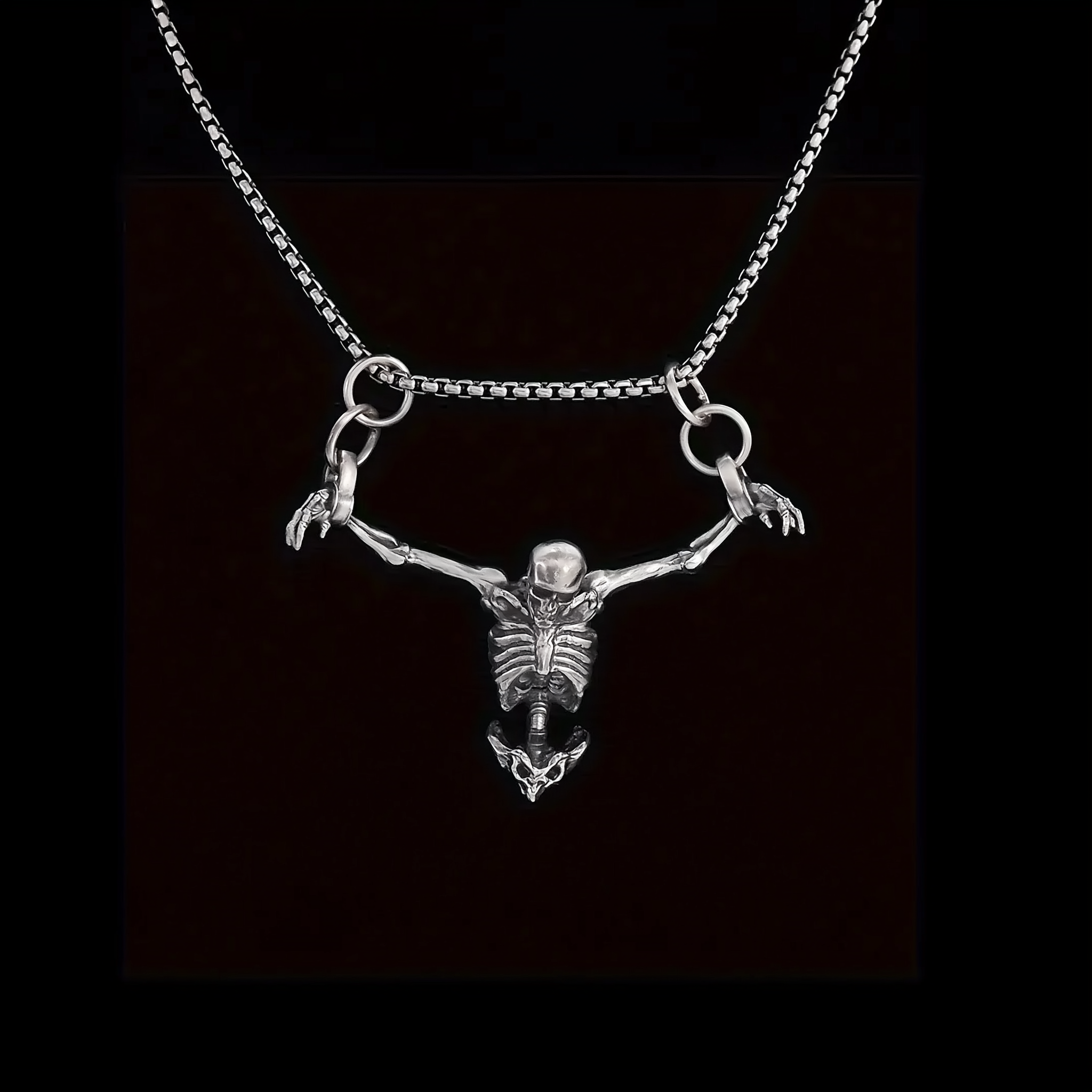 Skeleton Pendant Necklace